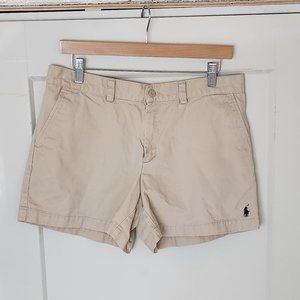 RALPH LAUREN SPORT WOMEN'S KHAKI SHORTS SIZE 8